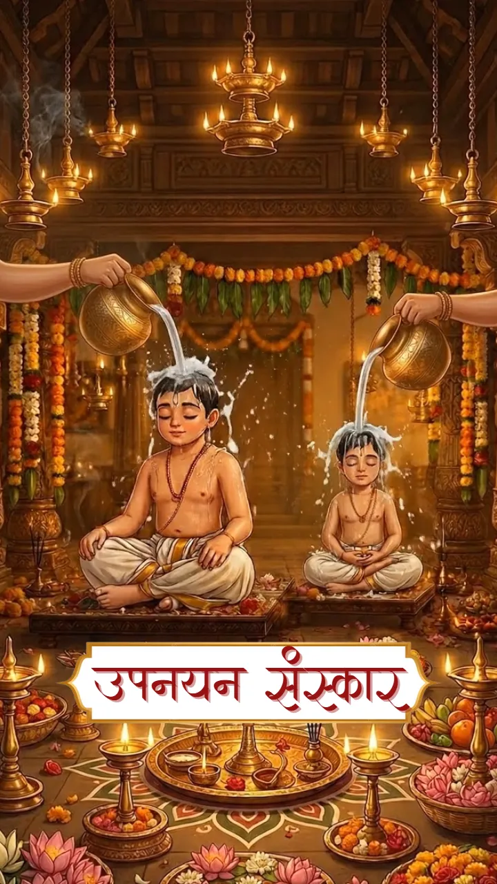 3D Upnayan Sanskar Invitation Video With Sanskrit Touch