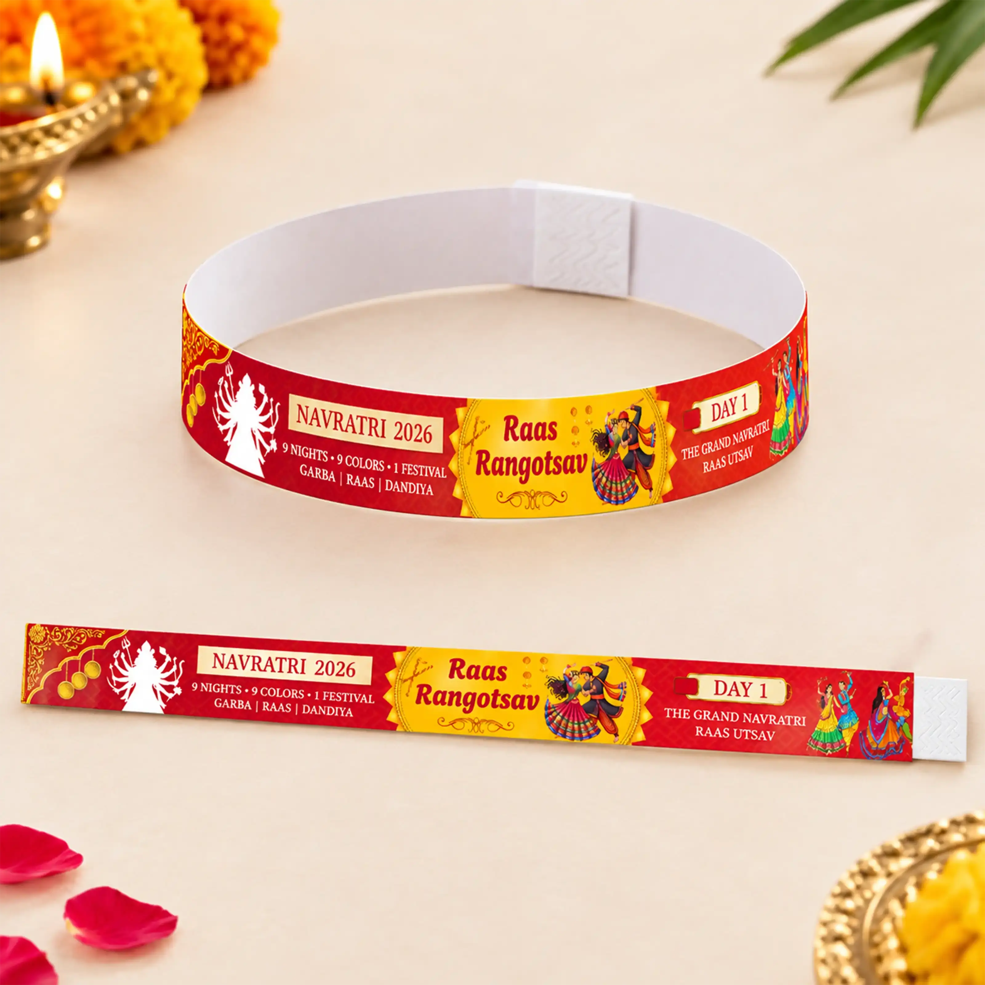 Navratri Hand Band for Garba identification