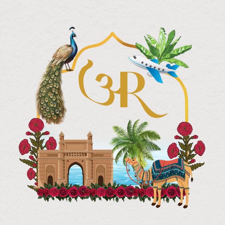 Wedding Monogram Logo Maker With Classic Indian Theme