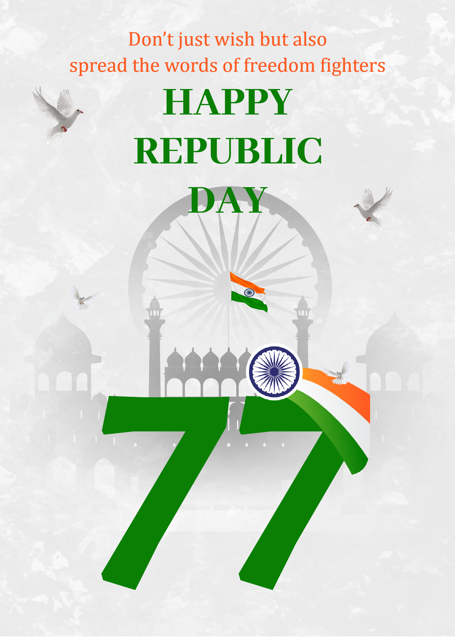 Happy Republic Day Wishes Greeting Cards