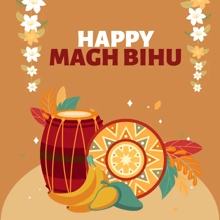 Happy Magh Bihu Images 2026 HD Free Download for WhatsApp