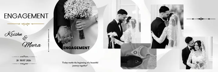 Christian Wedding Album Elegant Bridal Shower PSD Album