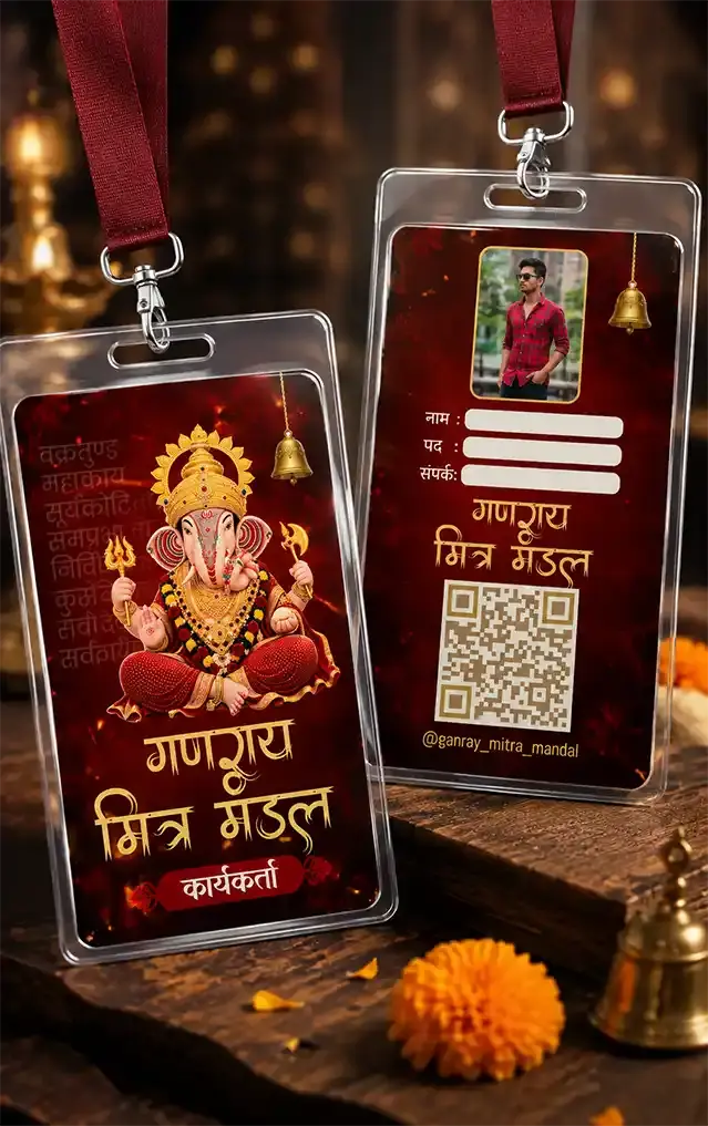Ganesh Mitra Mandal ID Card for Volunteer Identification