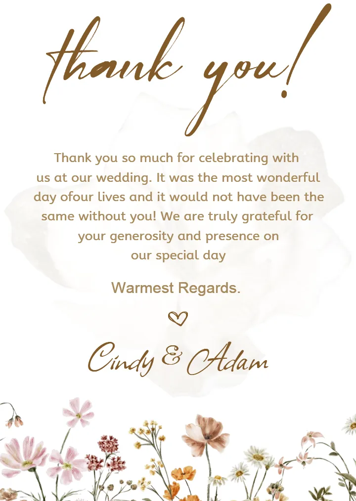 Stylish Unique Wedding Thank You Cards for Every Couple