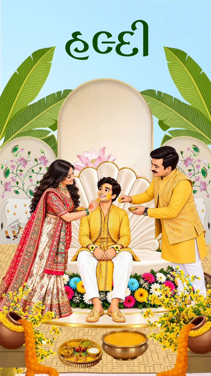 Gujarati Wedding Invitation Video for a Divine Krishna Theme