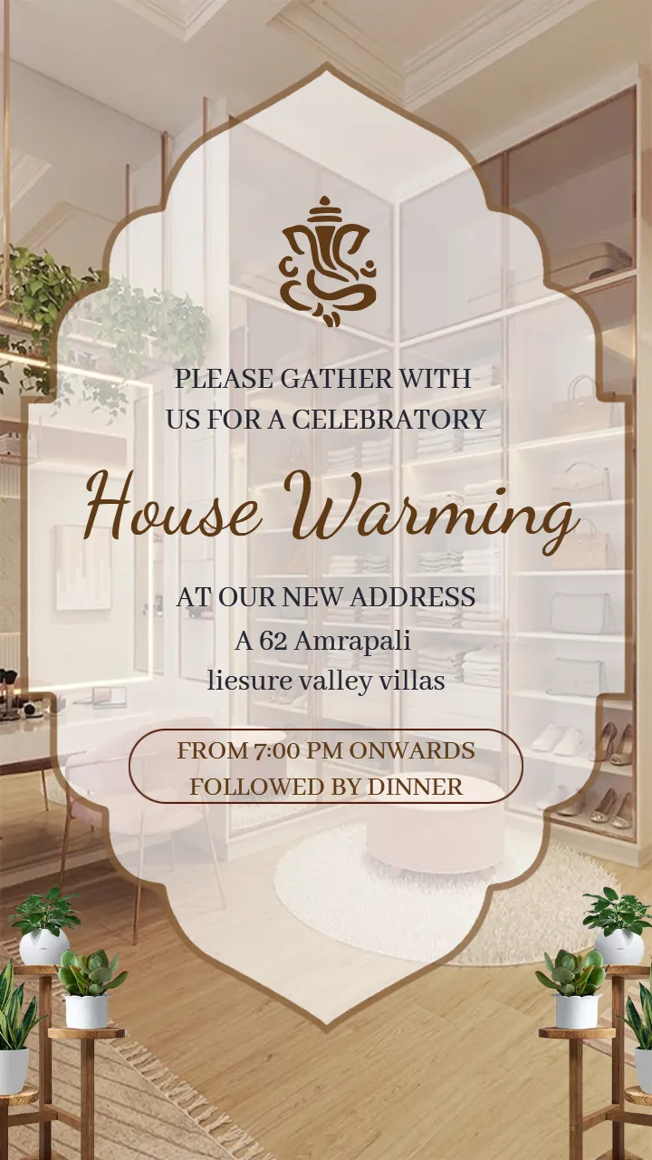 House Warming Invitation Video Premium Couple Design