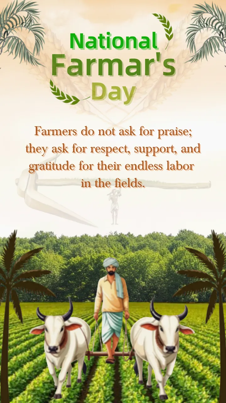 Kisan Diwas Images with beautiful agriculture themes