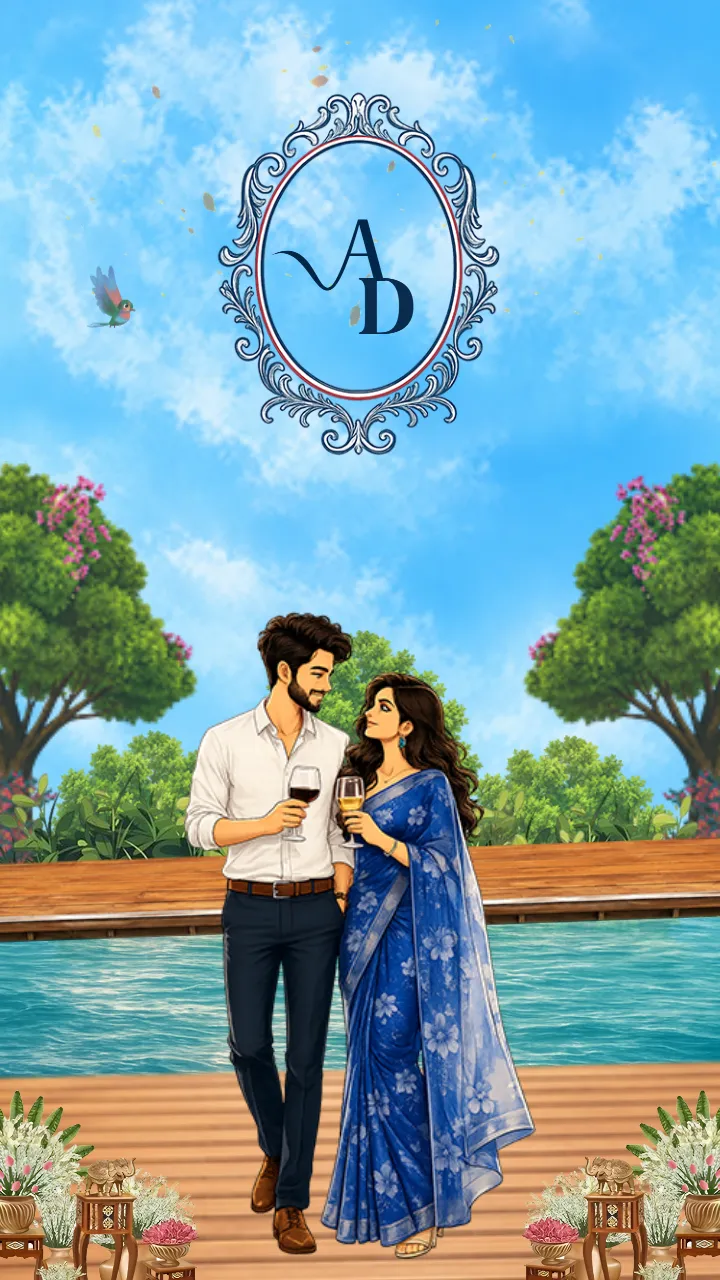 Save The Date Video with Romantic Puzzle Love Story