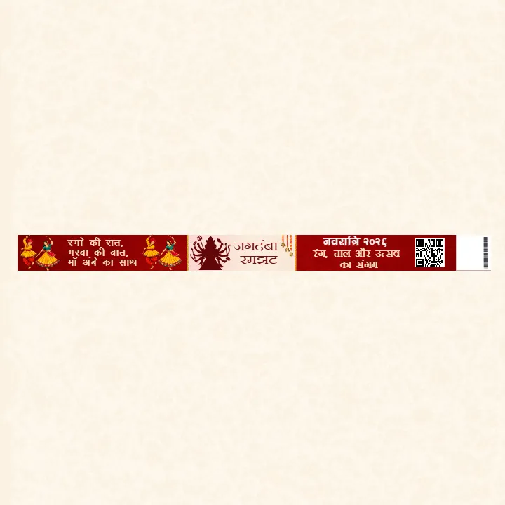 Navratri Paper Wristband for Unique Dandiya Raas Hand Band