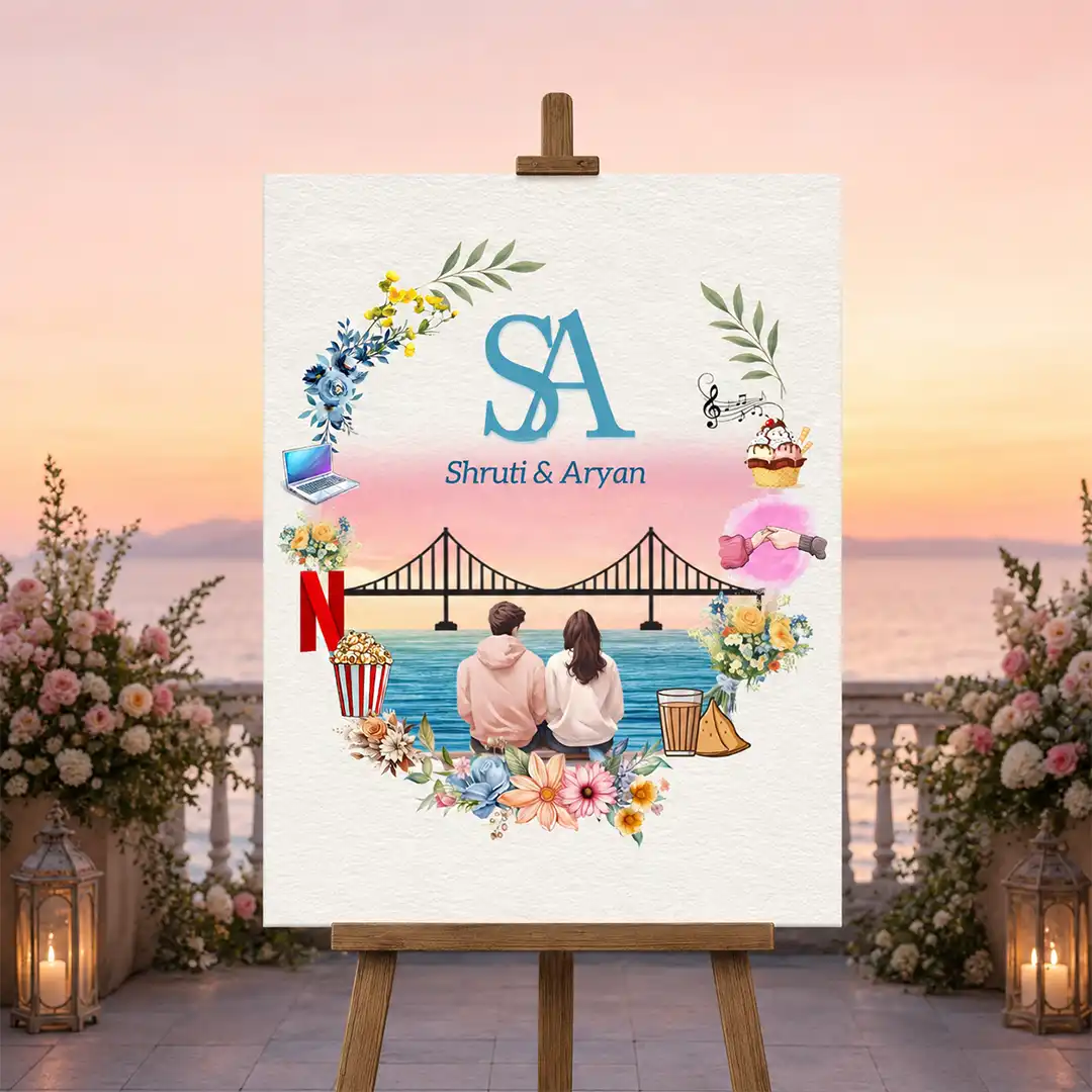 wedding monogram logo for Romantic Couple Story Design
