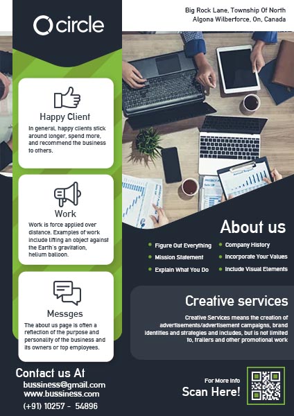 Free QR Code on Flyer Templates