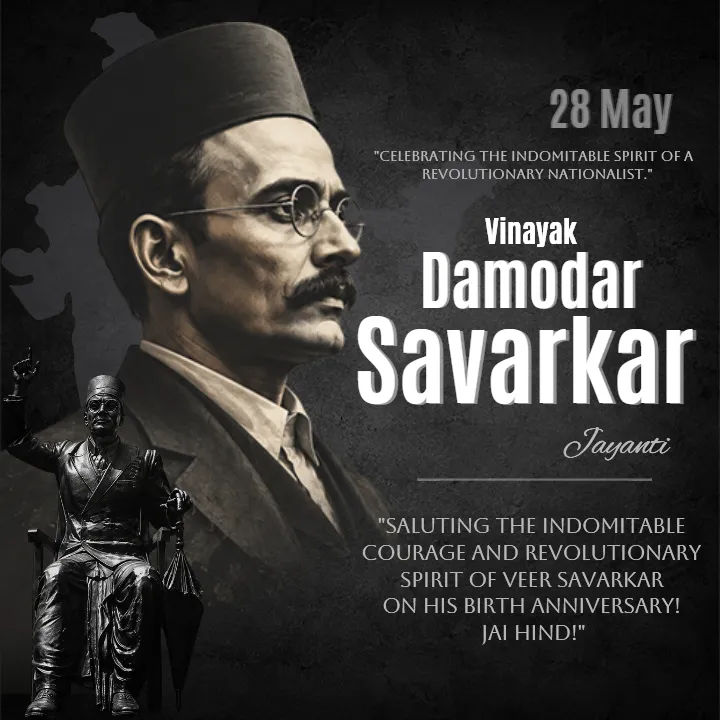 Download Vinayak Damodar Savarkar Jayanti Wishes in English