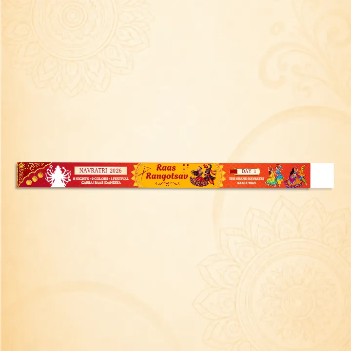 Navratri Hand Band for Garba identification