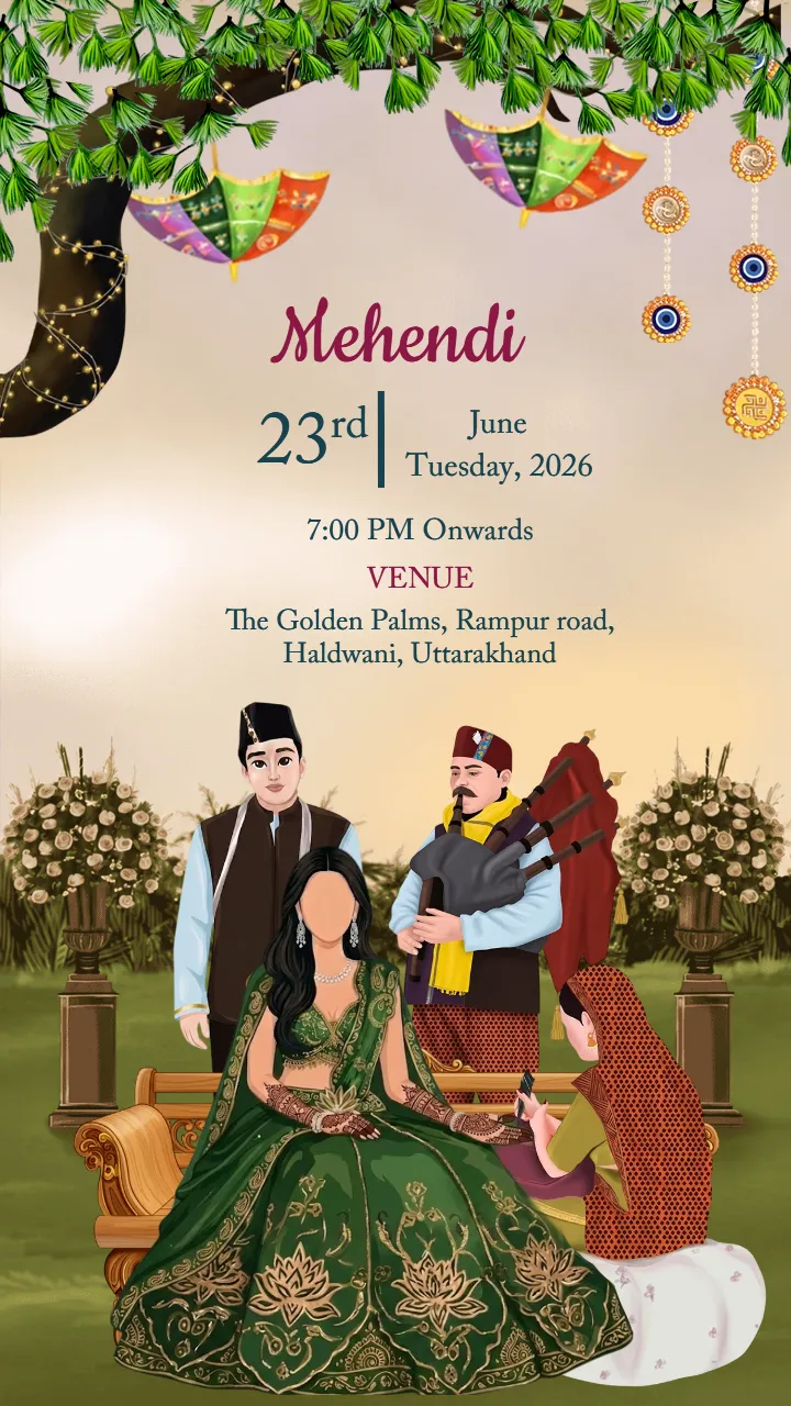 Pahadi Wedding Invitation Video for Mountain Weddings