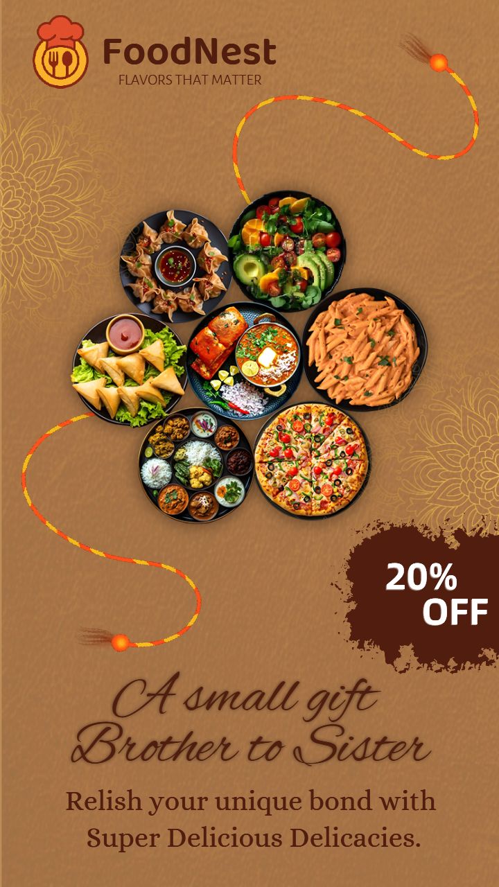 Rakshabandhan Sale Poster for Food Company Online Free