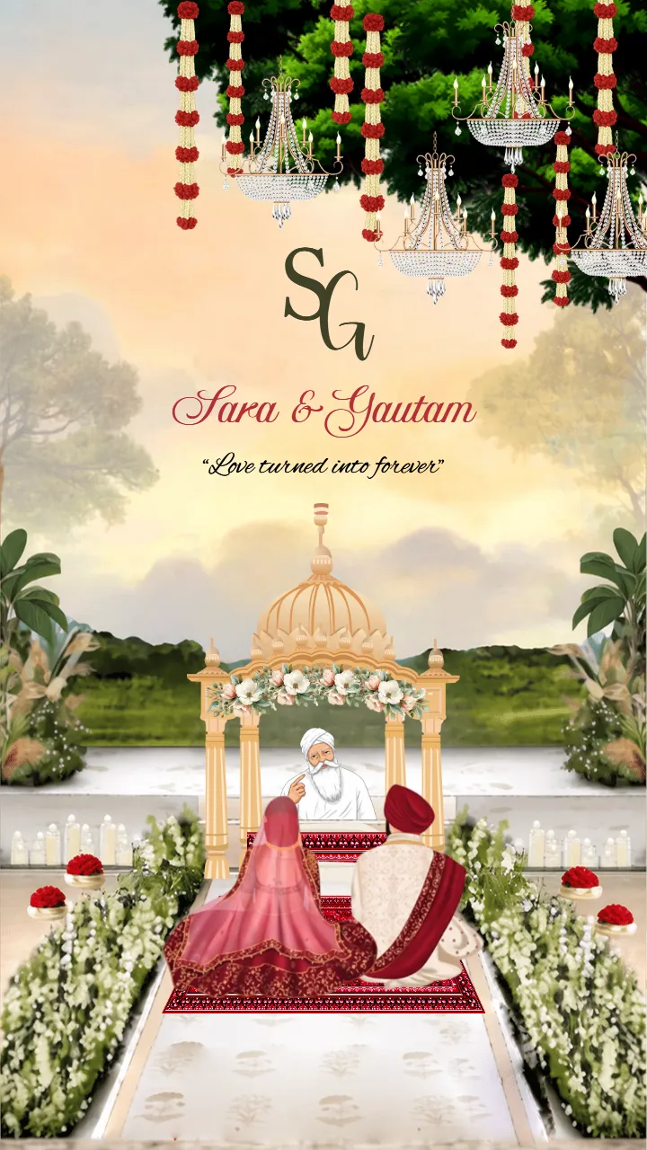 Punjabi Wedding Invitation Video for Grand Luxury Weddings