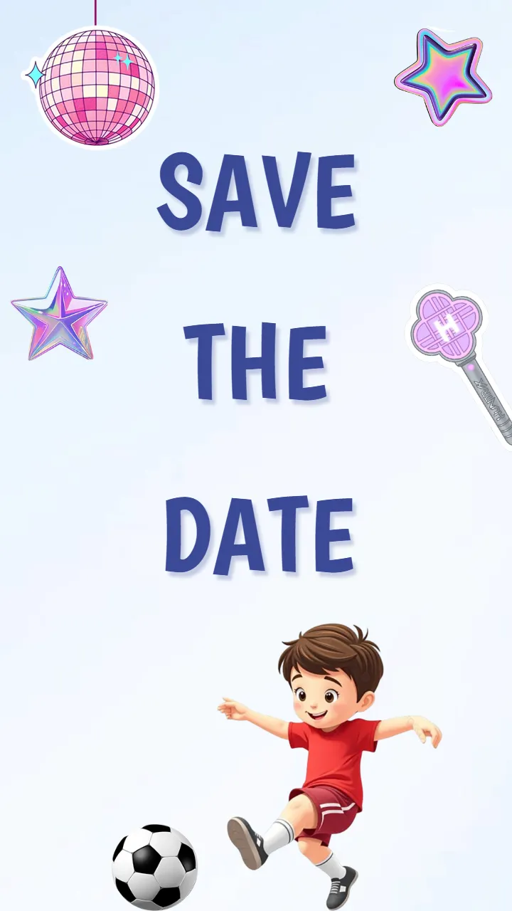 Save The Date Birthday Invitation Video for Premium Theme