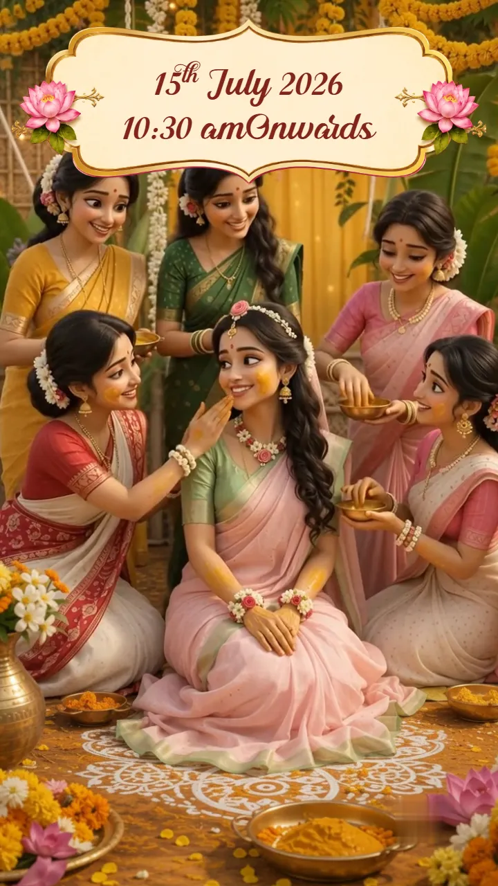 3D Bengali Wedding Invitation Video with Royal Traditions