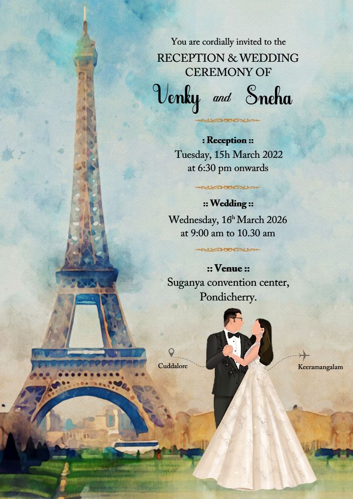 Elegant Parisian Wedding Celebration of Love and Commitment