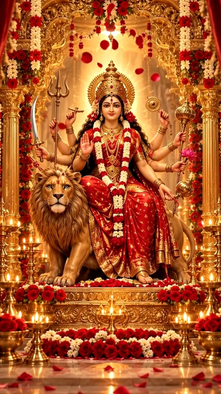 3D Mata Ki Chowki Invitation Video with Beautiful Designs