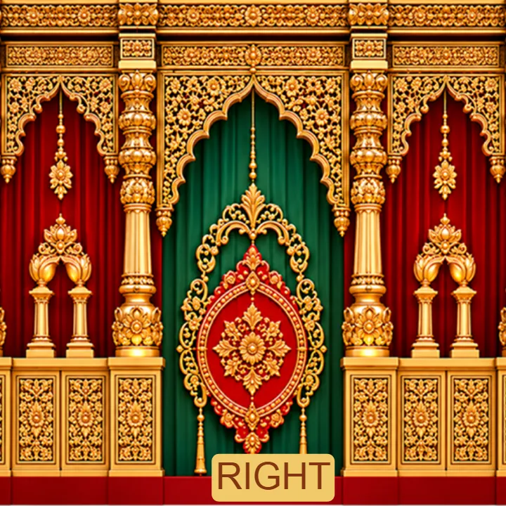 3D Navratri Mandap Design for Mataji Pandal Decoration