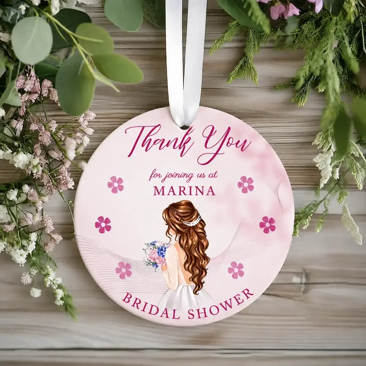 Bridal Shower Favor Thank You Tags for Premium Gift Packagin