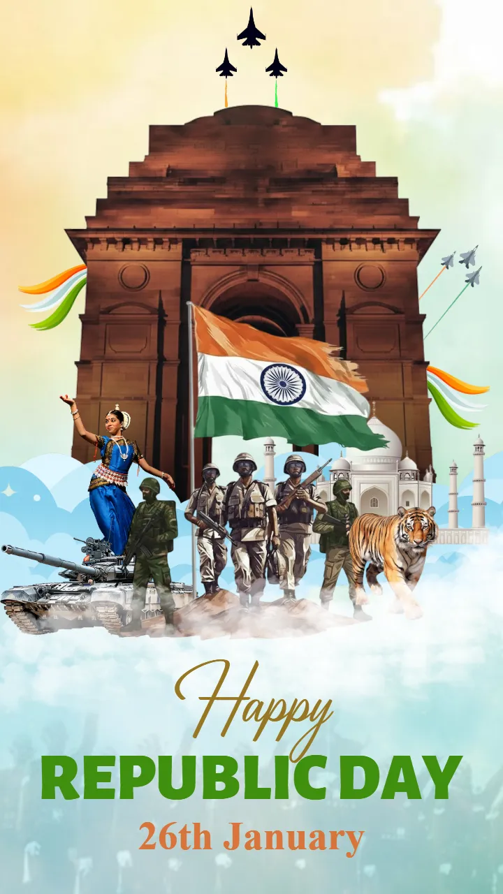 Happy Republic Day Images in English for 26 January India