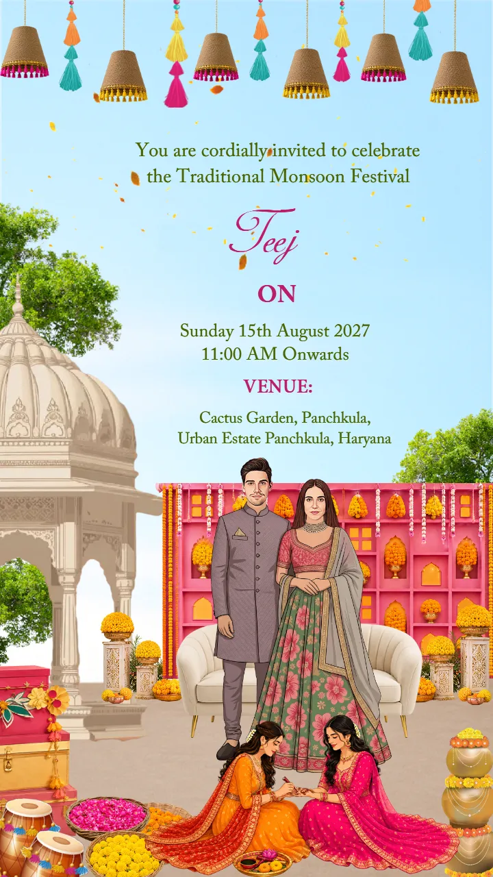 Hariyali Teej Invitation Video to Celebrate Together