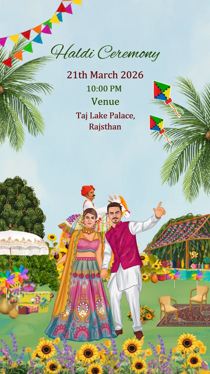 Wedding Invitation Video Royal Rajasthan Style