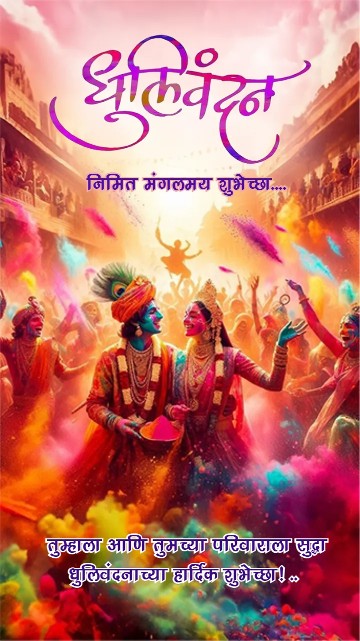 Happy Dhulivandachya Picture in Marathi For Whatsapp 2026