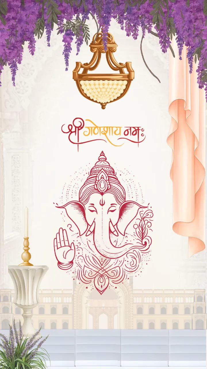Engagement Invitation Video Ganesh Inspired Designs