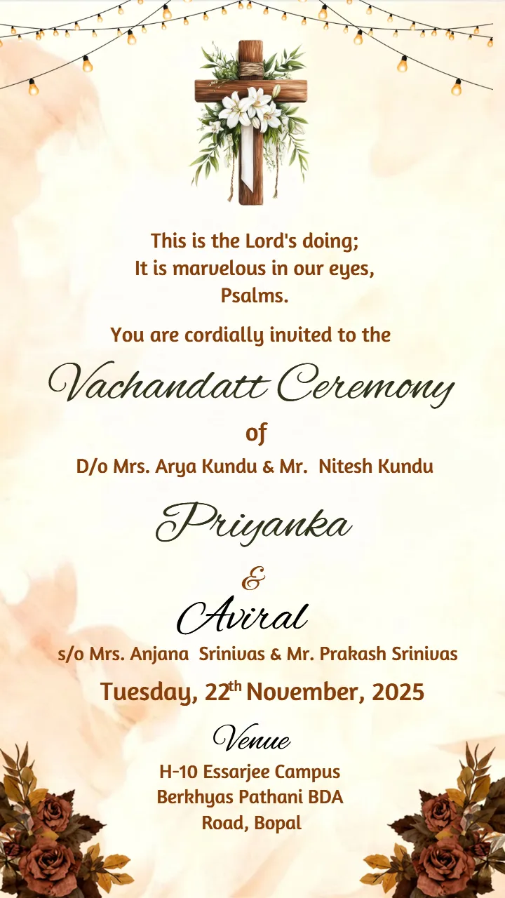 Beautiful Baby Shower Invitation Card in Malayalam Design