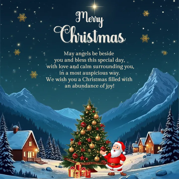 Merry Christmas Wishes Card Ideas for Family and Friends