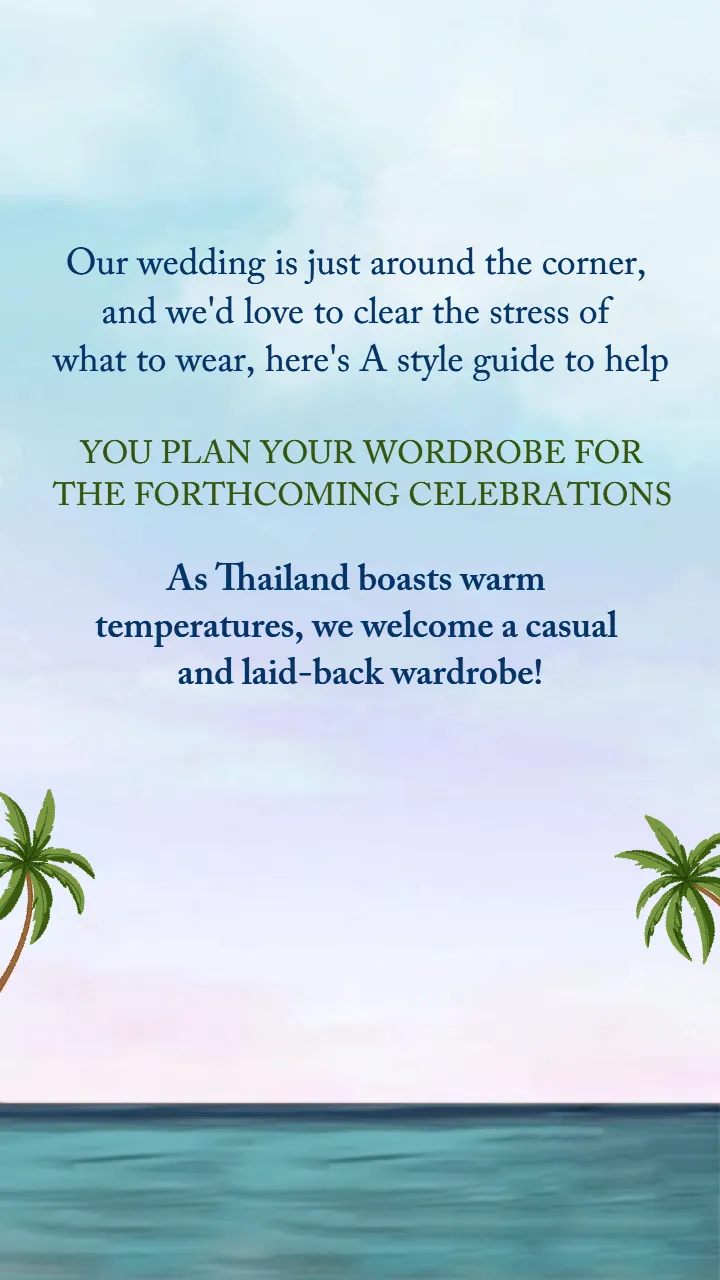 Wardrobe Planner Video for Indian Wedding Functions