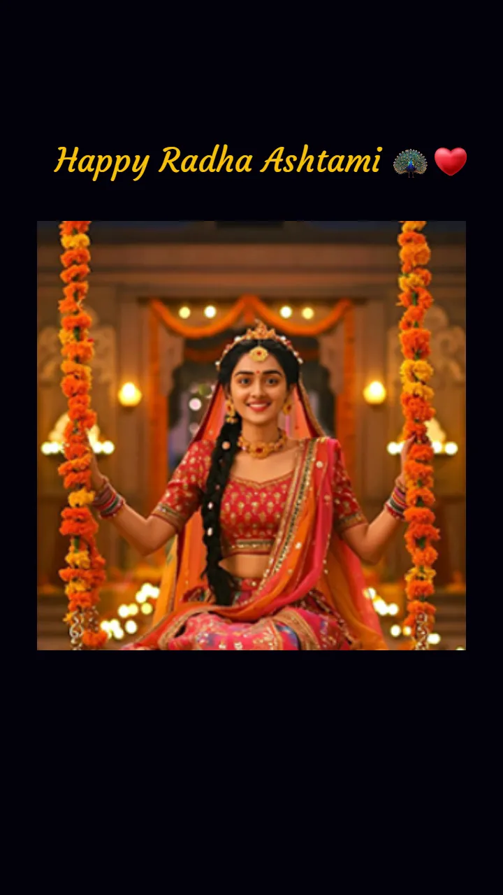 Happy Radha Ashtami Status Video for Family and Friends