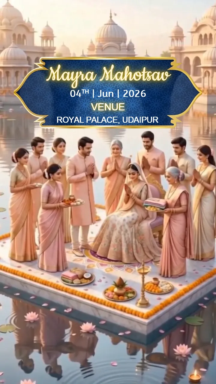 3D Wedding Invitation Video Udaipur Palace Theme Invite