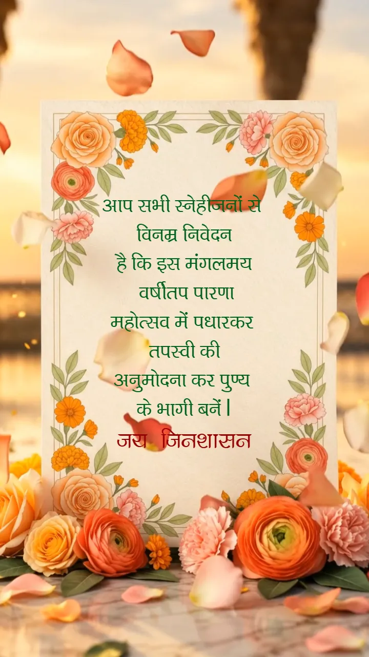 AI Varshitap Parna Invitation Video