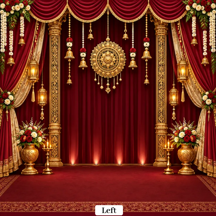 Ganesh Utsav 3D Mandap PSD Collection for Ganpati Setup
