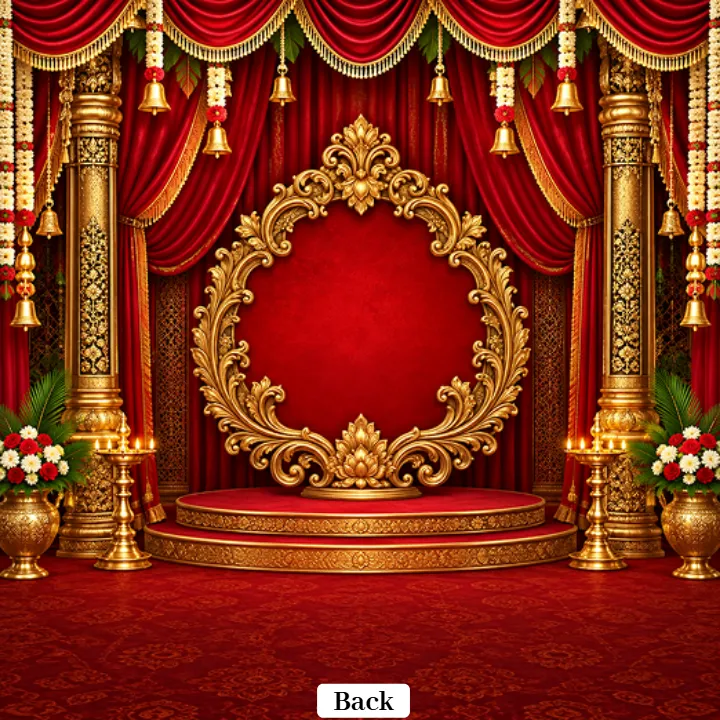 Ganesh Utsav 3D Mandap PSD Collection for Ganpati Setup