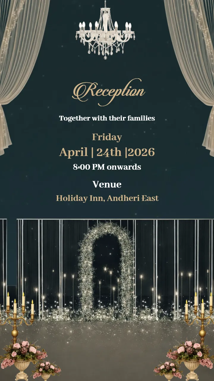 Wedding Invitation Video With Floral Garden Theme