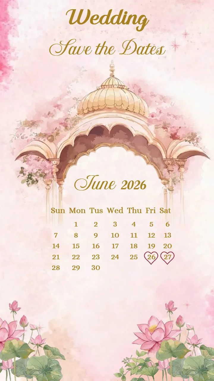 Save the date Invitation Video Romantic Couple Theme