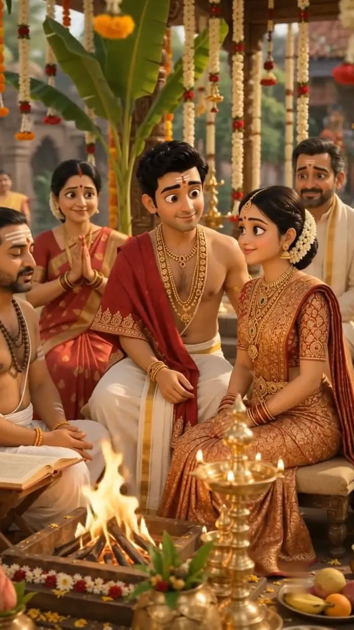 3D Tamil Wedding Invitation Video in South Indian Style