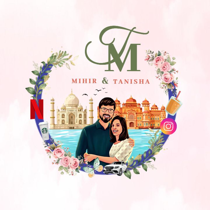 Elegant Wedding Monogram Logo Designs for Couples