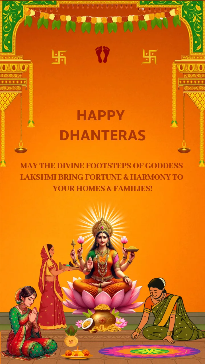 Happy Dhanteras Whatsapp Status Video In Golden Theme