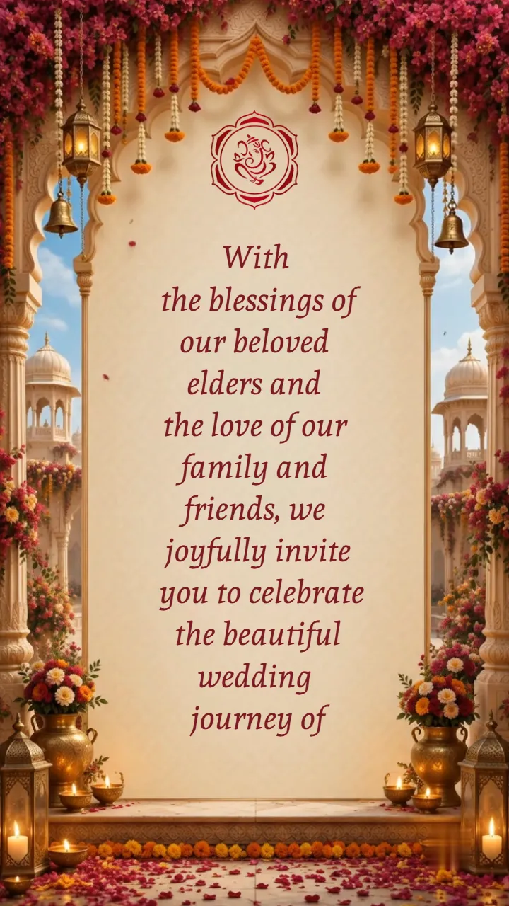 3d Indian Wedding Invitation Video with Royal Rajput Theme