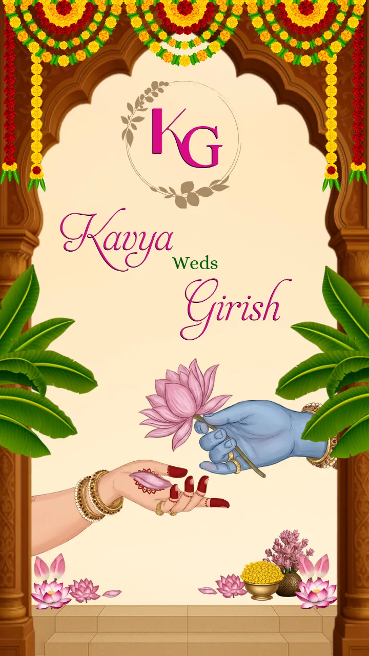 Wedding Invitation Video Template For South Indian Wedding