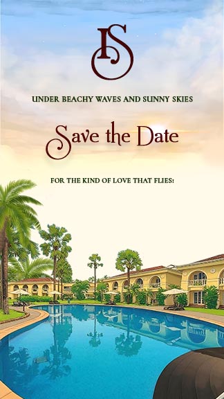 Tropical Wedding Invitation Template for Beachside Bliss