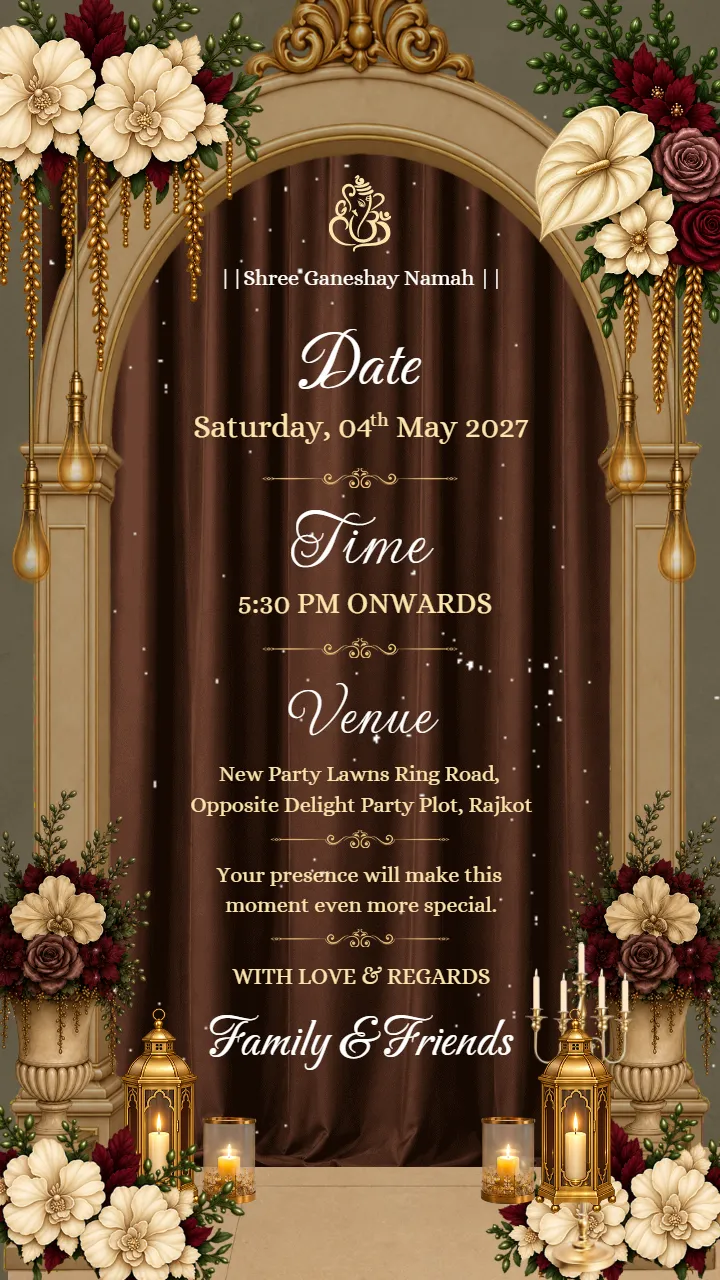 Jal Ceremony Invitation Video Online