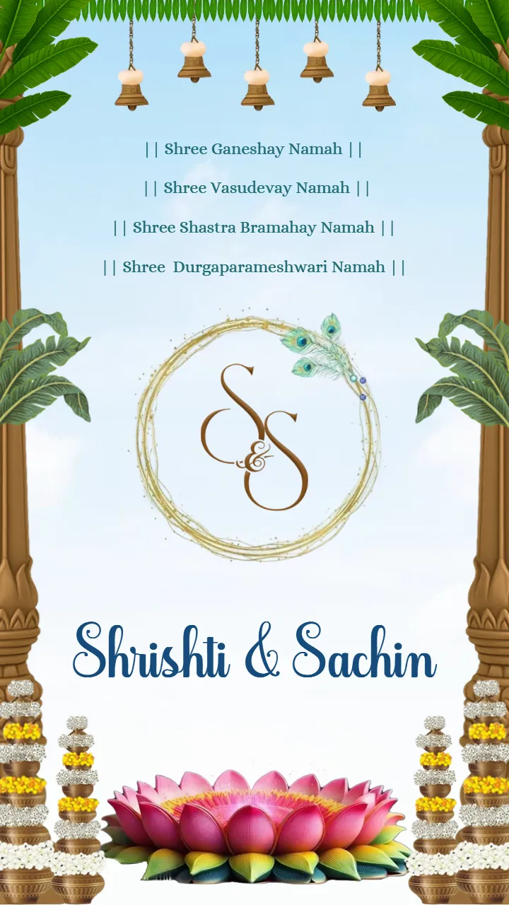 South Indian Wedding Invitation Video Editing Online