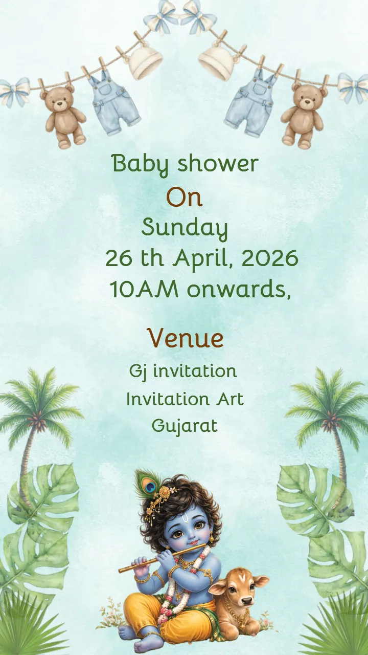 Baby Shower Invitation Video for Indian Baby Shower Ceremony
